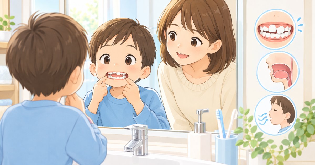 子どもの歯並びが悪くなる原因は？遺伝・口呼吸と相談の目安